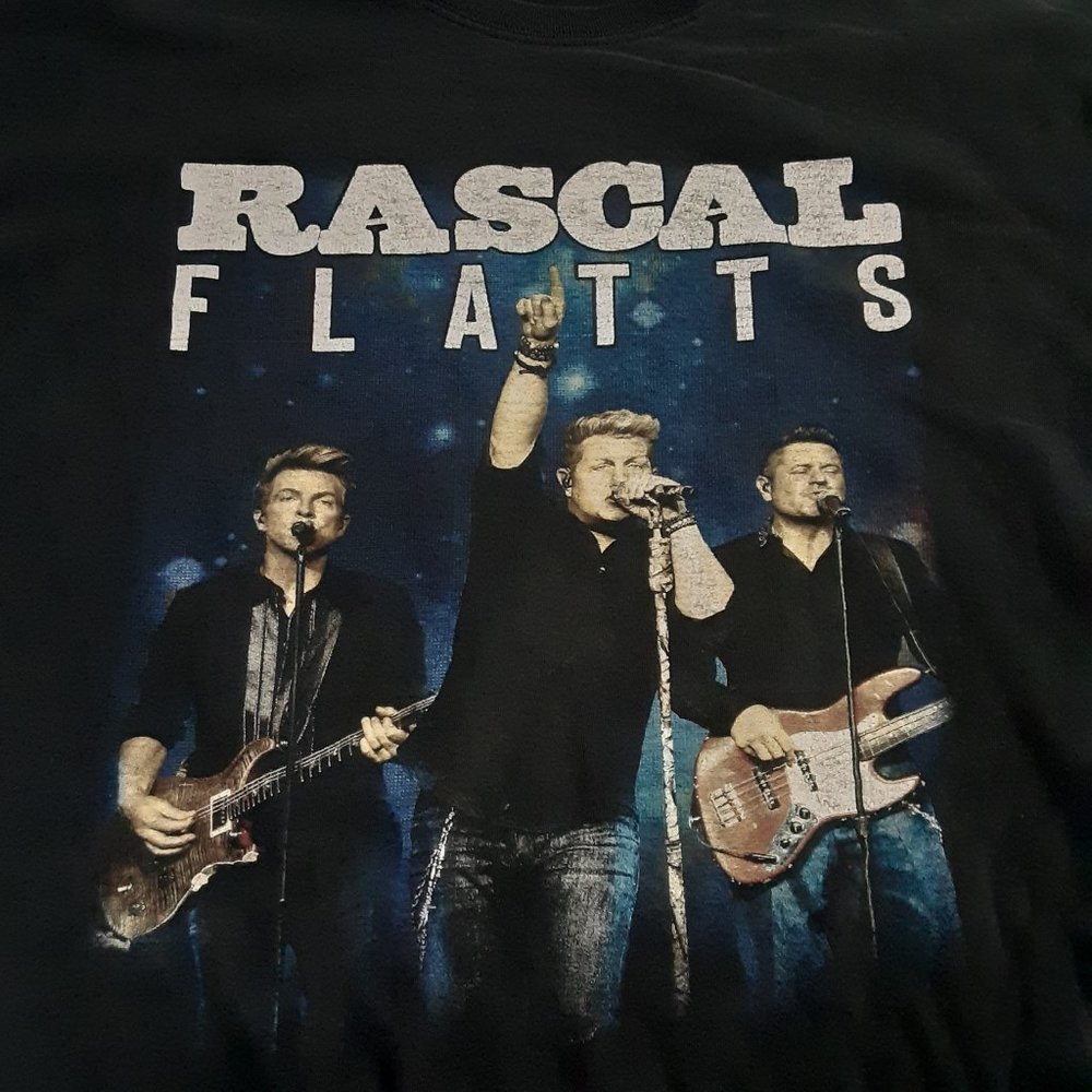 2016 Gildan Men's Rascal Flatts Short Sleeve Concert T Shirt in Size XL